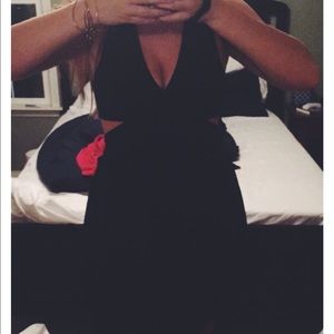 Black cocktail dress